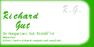 richard gut business card